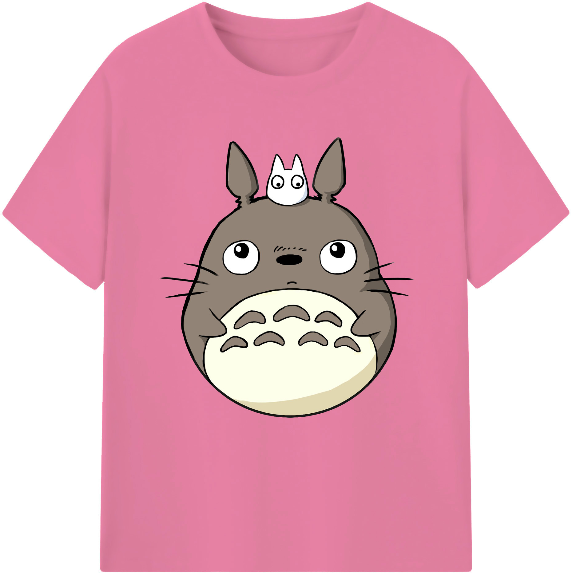 （画像用） となりのトトロ 草壁メイ 草壁サツキ My Neighbor Totoro Satsuki Kusakabe Mei Kusakabe 綿100％半袖Tシャツ（フロントプリント）